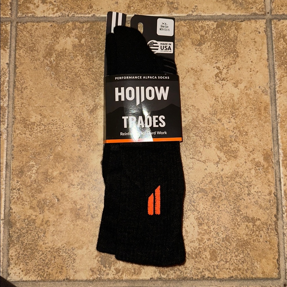 HOLLOW TRADE SOCKS, BLACK - L